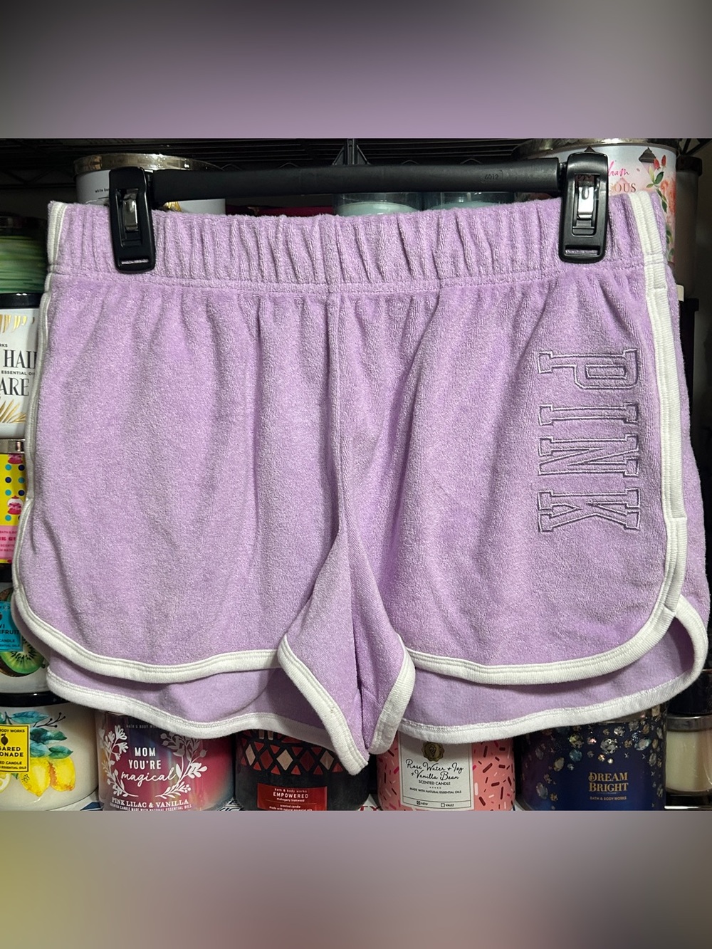 Lilac Terry Cloth VS PINK Shorts